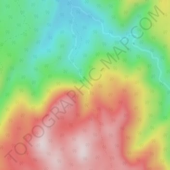 Mappa topografica Montezuma Falls, altitudine, rilievo