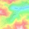 Mappa topografica Canu Canu, altitudine, rilievo