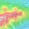 Mappa topografica Obere Wettersteinspitze, altitudine, rilievo