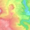 Mappa topografica Montcoudiol, altitudine, rilievo