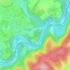 Mappa topografica Biggen, altitudine, rilievo