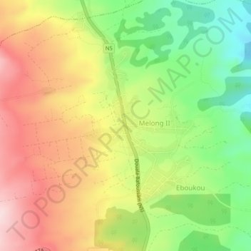 Mappa topografica Bayon, altitudine, rilievo
