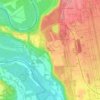Mappa topografica Vizzola Ticino, altitudine, rilievo