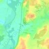 Mappa topografica La Pécaudière, altitudine, rilievo