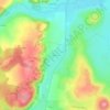 Mappa topografica Bazarne, altitudine, rilievo