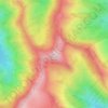 Mappa topografica Mount Elmer, altitudine, rilievo