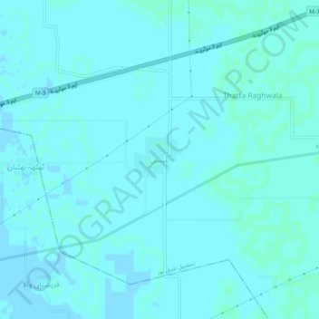 Mappa topografica عیسن, altitudine, rilievo
