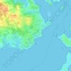 Mappa topografica Toulhars, altitudine, rilievo