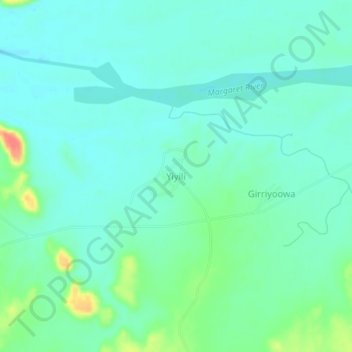 Mappa topografica Yiyili, altitudine, rilievo
