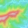 Mappa topografica Azinheira, altitudine, rilievo
