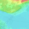 Mappa topografica Oka, altitudine, rilievo