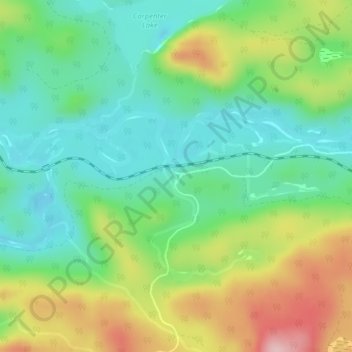 Mappa topografica Batchewana, altitudine, rilievo