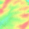 Mappa topografica Boeuf, altitudine, rilievo