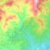 Mappa topografica Molinengo, altitudine, rilievo