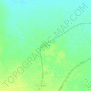 Mappa topografica Gadero, altitudine, rilievo
