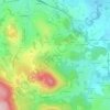 Mappa topografica Le Theil, altitudine, rilievo