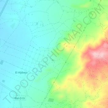 Mappa topografica Los Gaspares, altitudine, rilievo