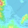 Mappa topografica Hinunangan, altitudine, rilievo