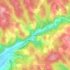 Mappa topografica Pont de Montcabrier, altitudine, rilievo