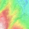 Mappa topografica Moussy, altitudine, rilievo