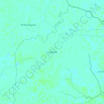 Mappa topografica La Daclea, altitudine, rilievo