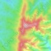 Mappa topografica Уран, altitudine, rilievo