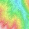 Mappa topografica Les Truz, altitudine, rilievo