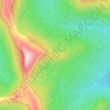 Mappa topografica Omineca Mountains, altitudine, rilievo