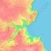 Mappa topografica Bréhec, altitudine, rilievo
