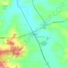 Mappa topografica Brookton, altitudine, rilievo