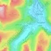 Mappa topografica Seatoller, altitudine, rilievo