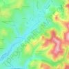 Mappa topografica Le Colin, altitudine, rilievo