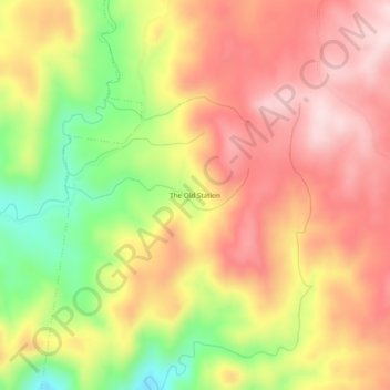 Mappa topografica The Old Station, altitudine, rilievo
