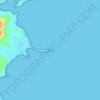 Mappa topografica Cap Ferré, altitudine, rilievo