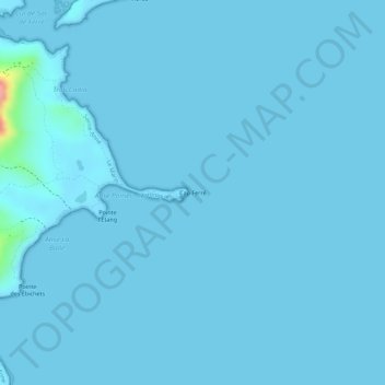 Mappa topografica Cap Ferré, altitudine, rilievo