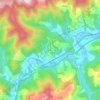 Mappa topografica Koate, altitudine, rilievo