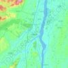 Mappa topografica Kingston, altitudine, rilievo
