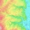 Mappa topografica Le Taravel, altitudine, rilievo