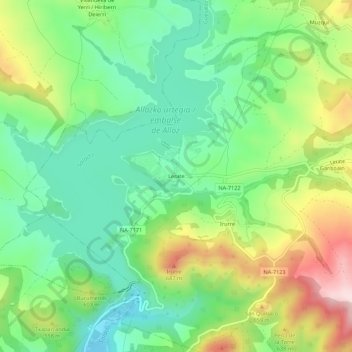 Mappa topografica Lerate, altitudine, rilievo