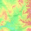 Mappa topografica Huajuapan, altitudine, rilievo