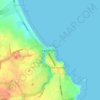 Mappa topografica Seaton Sluice, altitudine, rilievo