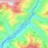Mappa topografica Dhārchula, altitudine, rilievo