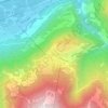 Mappa topografica Vercorin, altitudine, rilievo