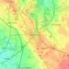 Mappa topografica Knutsford, altitudine, rilievo