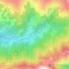 Mappa topografica Bondegno, altitudine, rilievo