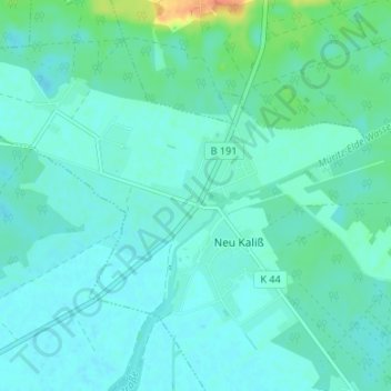 Mappa topografica Heiddorf, altitudine, rilievo