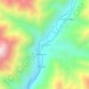 Mappa topografica Huancaní, altitudine, rilievo
