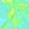 Mappa topografica Le Moulin Bouteline, altitudine, rilievo