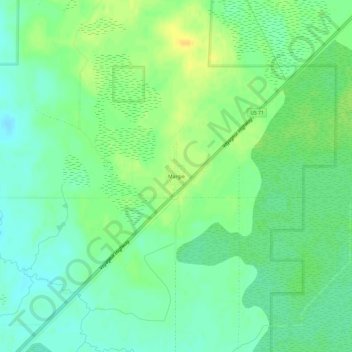 Mappa topografica Margie, altitudine, rilievo