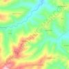 Mappa topografica Mandrioli, altitudine, rilievo